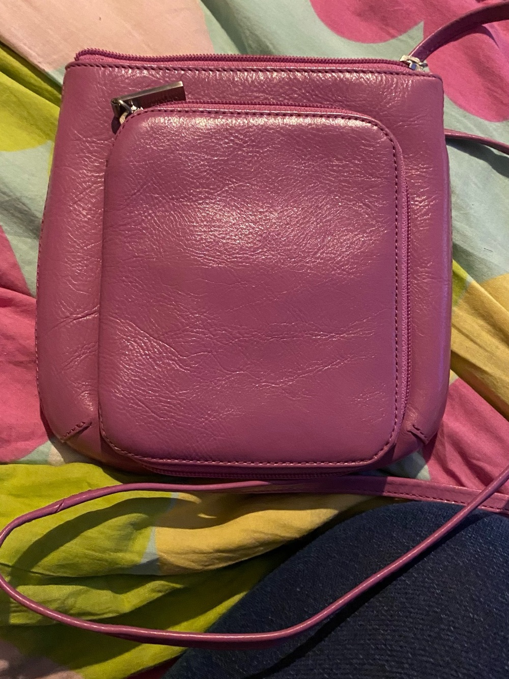 HOBO Hot Pink Leather Crossbody Bag